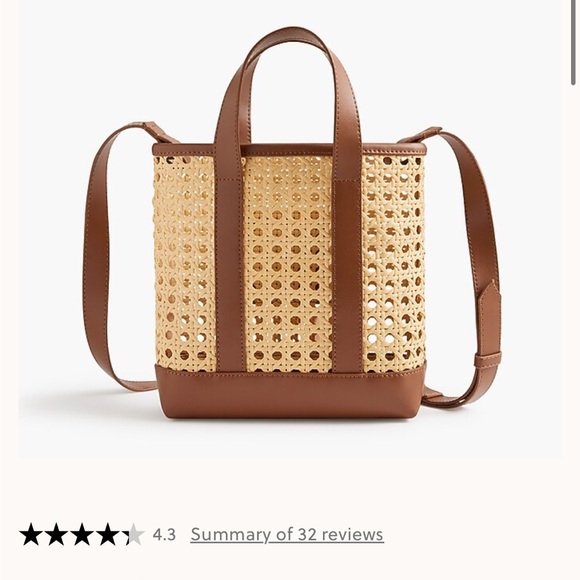 J. Crew Rattan Mini Tote - Picture 10 of 11